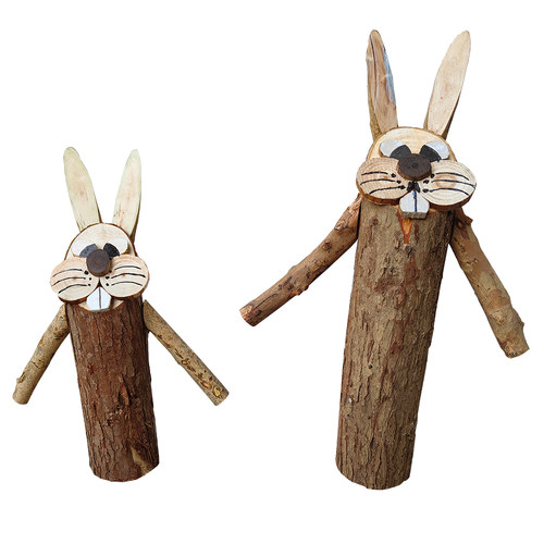 创意小木偶土拔鼠木头道具幼儿园网红橱窗服装展示原木装饰工艺品