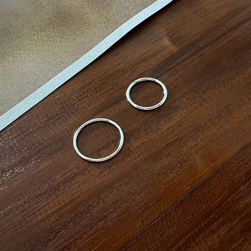 极细素圈闭口戒指 通体925纯银光面尾戒精致百搭关节女简约时尚