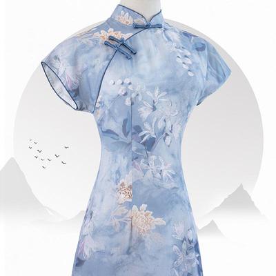 新中式旗袍2024新款改良年轻款日常小个子国风连衣裙女秋季高级感