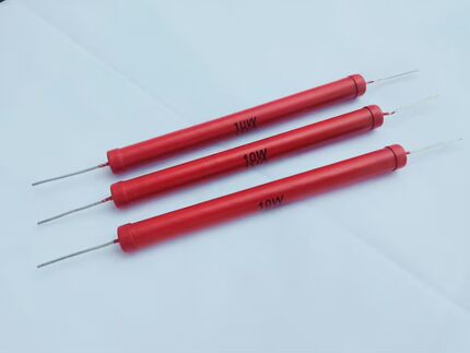 高压玻璃釉电阻器10W4MG 棒状引铜线  高频电阻（211028）