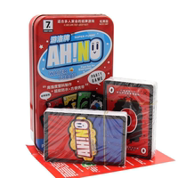 Uno Cards, genuine UNo UN0 cards, waterproof tin box set, multiplayer casual party game board cards thumbnail 2