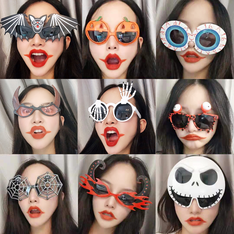 万圣节搞怪眼镜框成人儿童道具