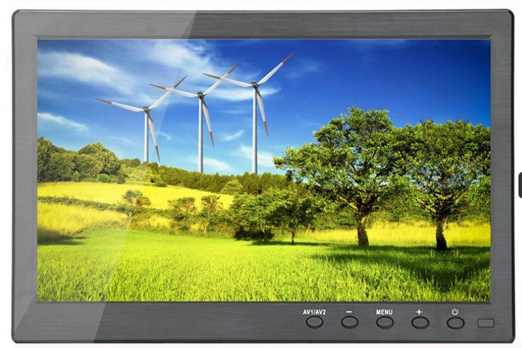 1024X600高清10.1寸监控显示器MP5屏多接口VGA+HDMI+AV+BNC带声音
