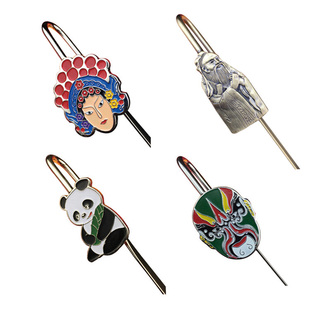 京剧脸谱书签金属书签民族风特色工艺品 外事出国礼品送老外礼物