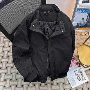 加厚保暖棉袄子防寒棉服外套 2025年新款 美式 立领羽绒棉衣男女冬季