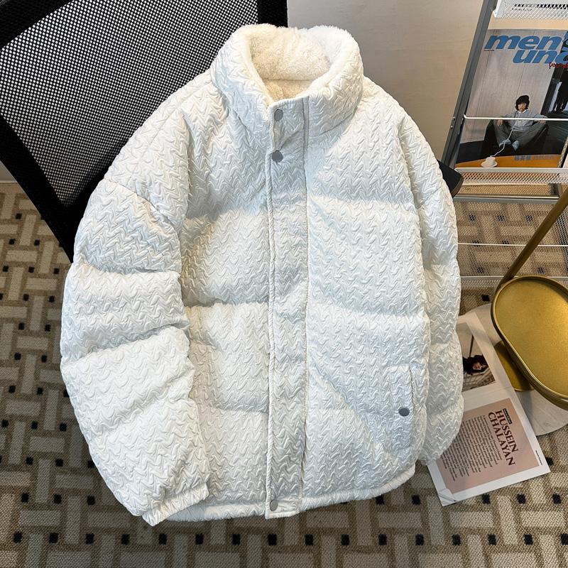 保暖羊羔绒冬季男女立领加厚夹克