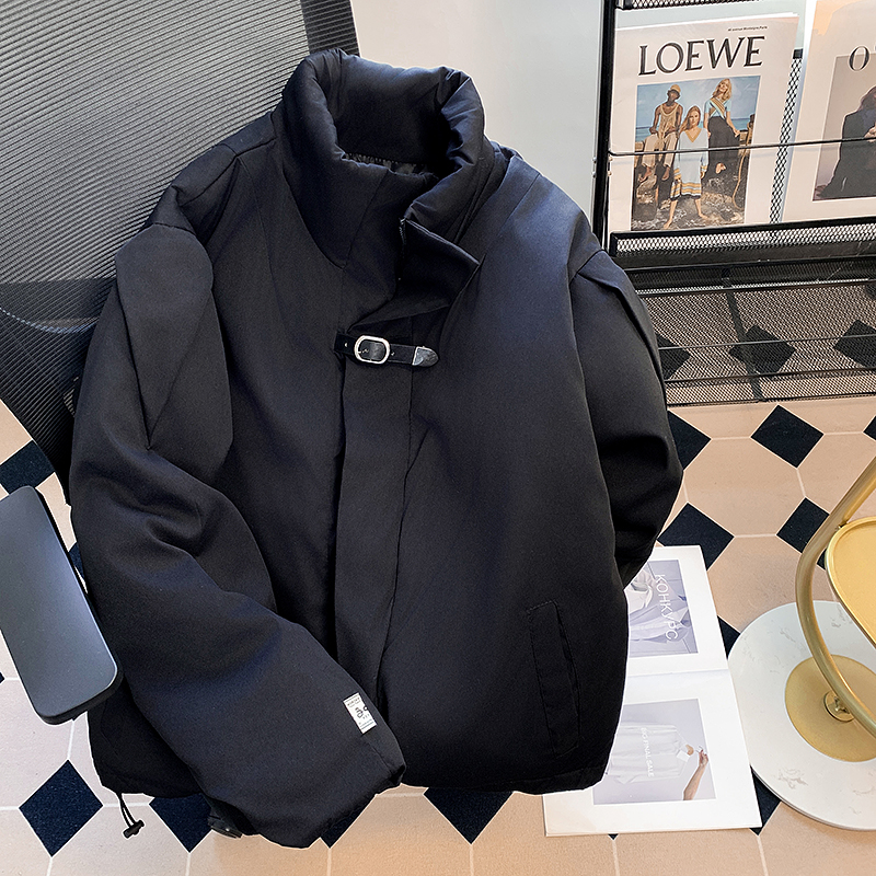2025冬季新款小众设计结构立领棉服外套男女简约高级加厚棉袄上衣