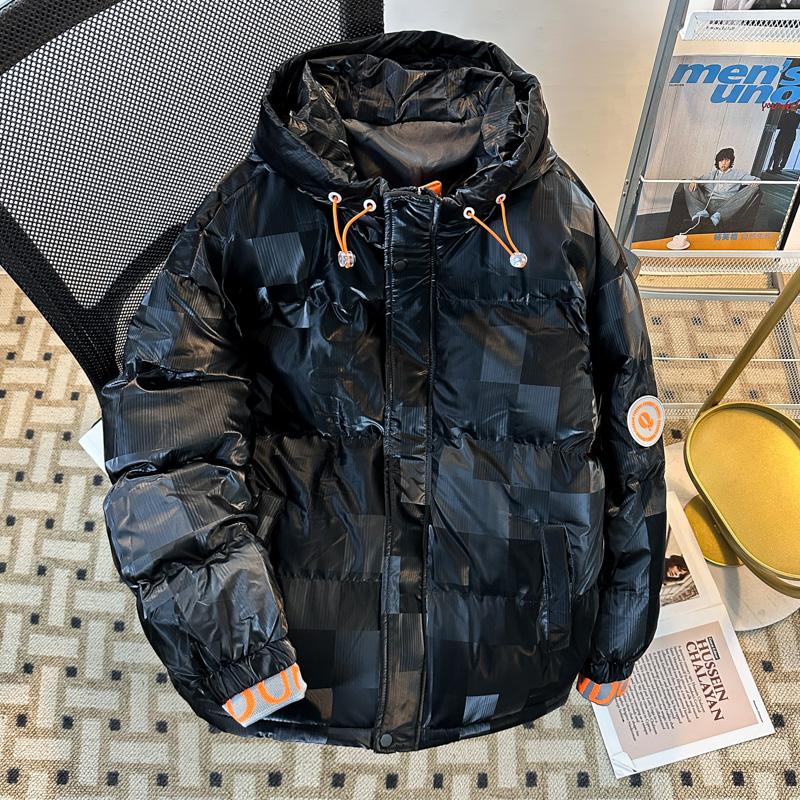 2024秋冬季新款亮面羽绒棉服外套