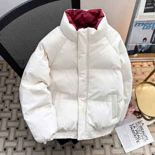 立领多巴胺羽绒棉服男女冬季2025新款抗寒棉袄保暖户外加厚面包服