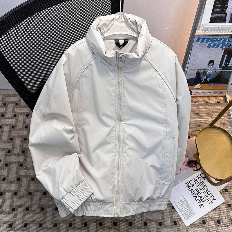 美式短款立领御寒工装羽绒棉服男女冬季加厚保暖飞行夹克棉衣外套