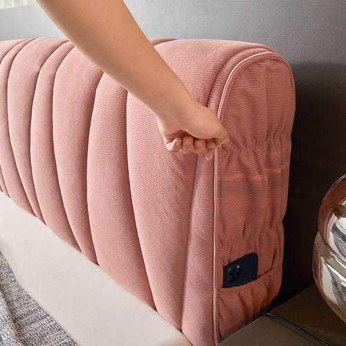 牛奶绒床头罩全包加厚防撞皮