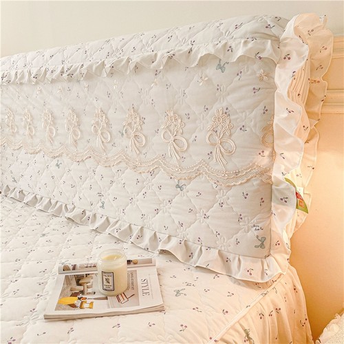 床头套罩2025新款全包卍能夹棉高档皮木床靠背套软包花边保护套罩