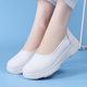 软底透气不累脚厚底真皮平底舒适专用医护工作鞋 浅口护士鞋 春夏款