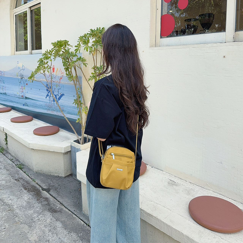 捷朗仕新款帆布包斜挎包轻便多层