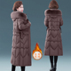 棉衣女40 中老年女装 50岁外套 妈妈装 冬装 长款 过膝棉服冬棉袄大码