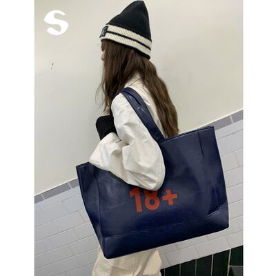 大容量皮革单肩手提托特包