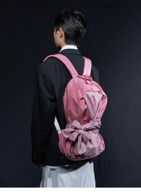 WTAII 小众ins同款蝴蝶结双肩包少女心背包打结包大学生书包女潮