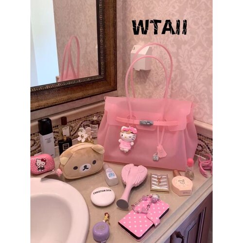 Wtaii果冻透明大容量托特包