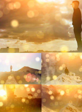 曾经的你配乐歌曲背景 抒情粒子青春怀旧时光晚会led背景视频素材