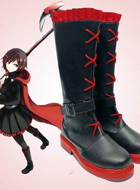 cosplay鞋子靴子 动漫鞋 RWBY Ruby  Rose cos鞋定制支持来图定做