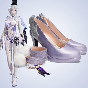 漫展cosplay鞋永劫无间殷紫萍天禄瑞光铸神cos鞋定做高跟增高大码