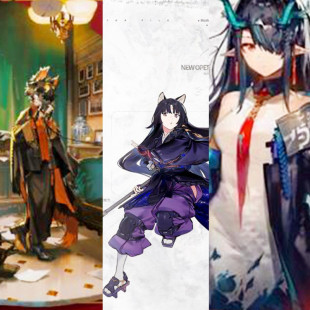 cosplay鞋万用增高明日方舟阿百面郎中嵯峨夕新干员皮肤cos鞋定制