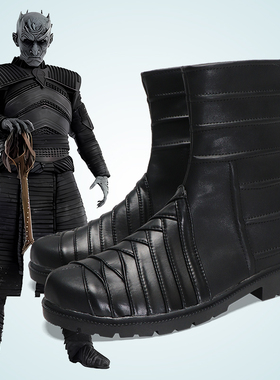 cosplay鞋权力的游戏异鬼王夜王cos鞋定制大码增高动漫鞋来图定做