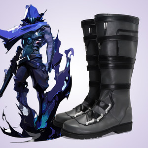 cosplay鞋无畏契约瓦罗兰特特务欧门cos鞋定做大码动漫鞋来图定制