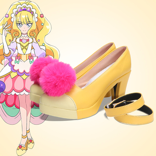 cosplay鞋子 美味party光之美少女果彩天音cos鞋定制增高高跟大码