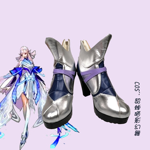 动漫鞋 cosplay鞋 王者荣耀貂蝉猫影幻舞cos鞋定制二次元来图定做