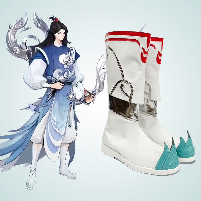cosplay鞋靴子王者荣耀嫦娥后羿如梦令cos鞋定制增高支持来图定做