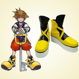 cosplay鞋子王国之心索拉kingdom hearts sora cos鞋定制来图定做