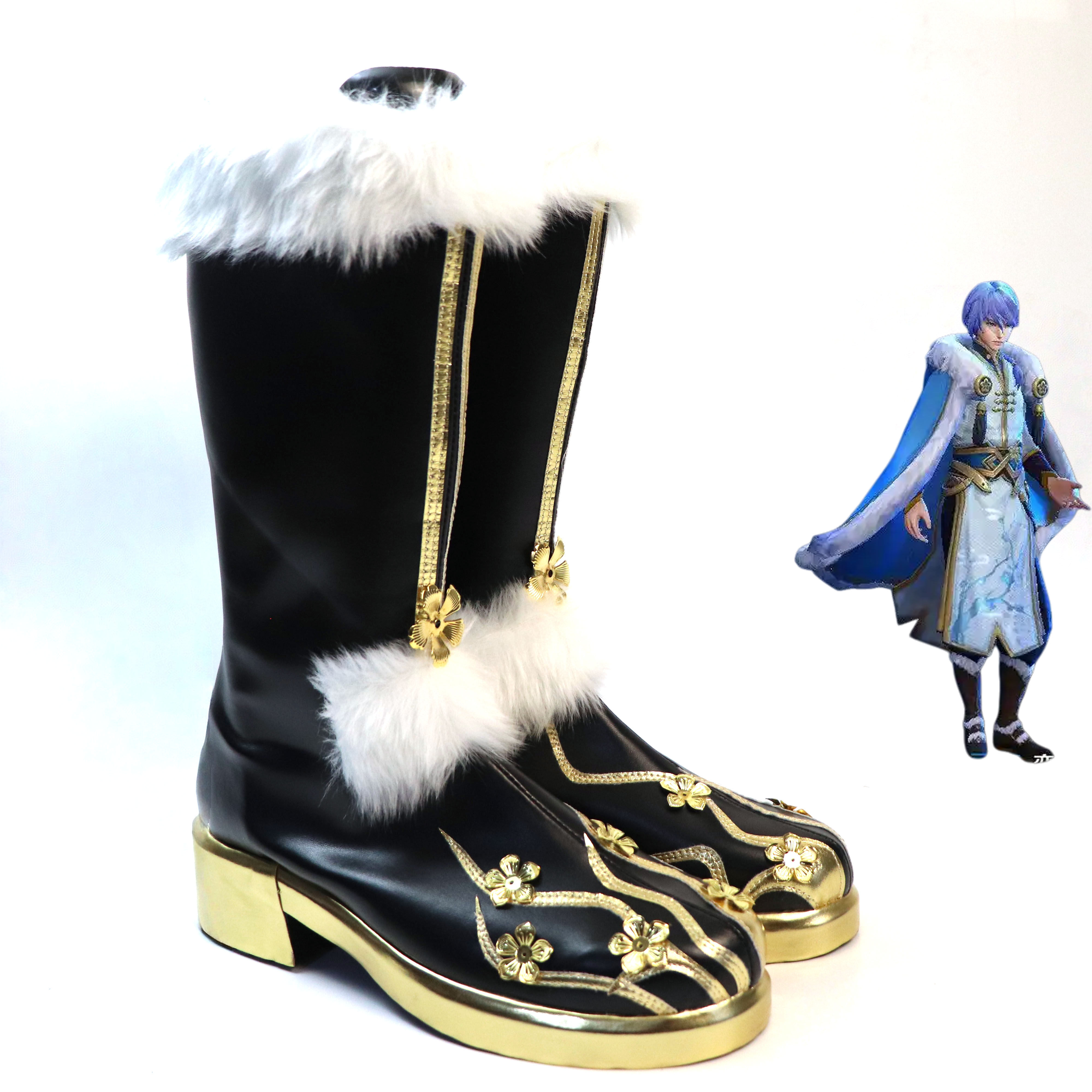 奕星少年踏雪寻梅cosplay鞋图片