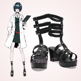 cosplay鞋女神异闻录5 persona5武见妙cos鞋定制高跟增高来图定做