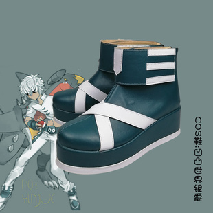 动漫鞋cosplay鞋子凹凸世界银爵cos鞋定制帕洛斯影化支持来图定做