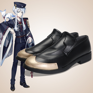 cosplay鞋刀剑乱舞白山吉光cos鞋定制增高大码漫展动漫鞋来图定做