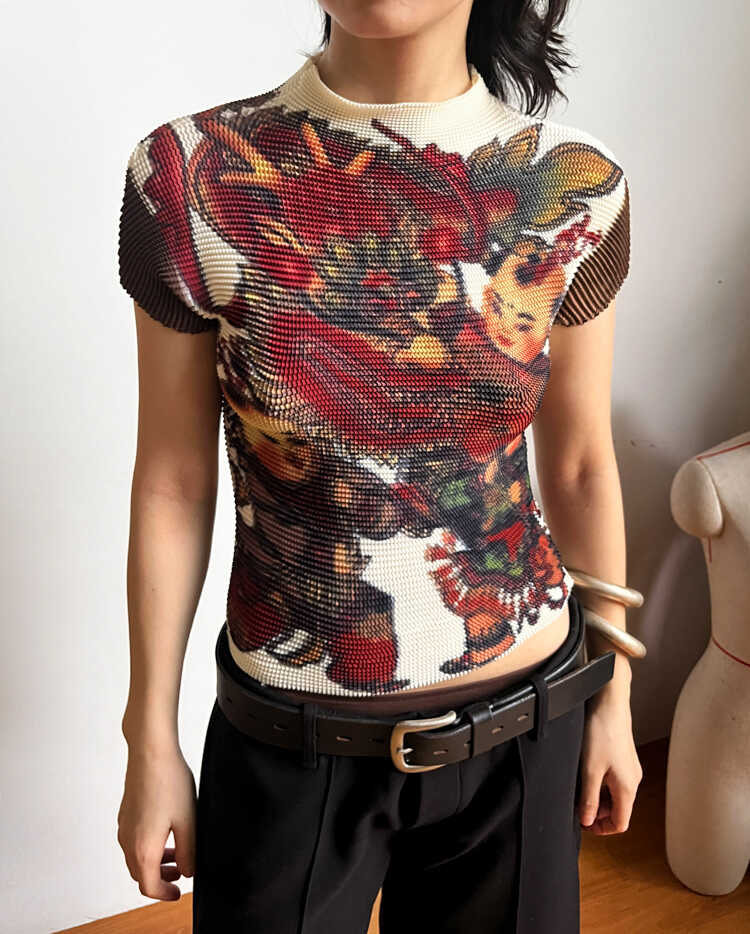 褶皱夏季修身TLonely1薄款