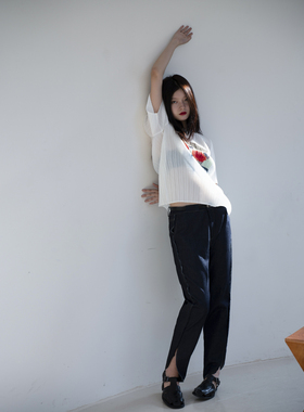 TLonely1 marginal man 褶皱复古短袖印花t恤