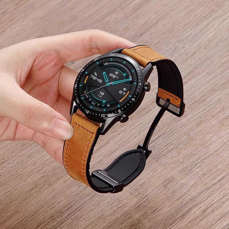 适用小米Watch S3/S2/S1/Pro专用原装真皮硅胶疯马纹表带智能手表