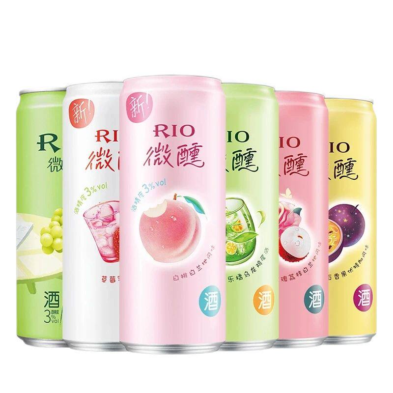RIO锐澳微醺乳酸菌低度气泡鸡尾酒少女果酒饮料330ml临期特价