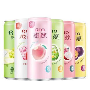 RIO锐澳微醺乳酸菌低度气泡鸡尾酒少女果酒饮料330ml临期特价