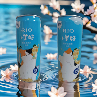 锐澳RIO鸡尾酒微醺小美好香草冰淇淋/甜心桃桃330ml果酒易拉罐3度