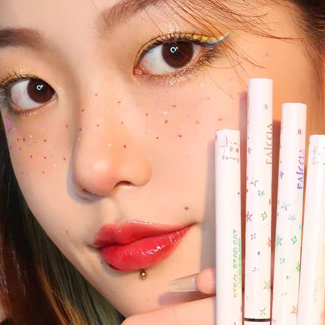 FAICCIA彩色眼线笔防水防汗持久不易晕染极细笔头眼线液笔胶笔