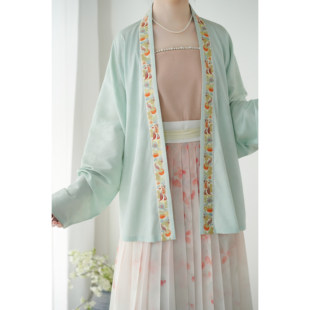 「落花生」现货仿花罗飞机袖宋制汉服夏季通勤日常甲乙时日