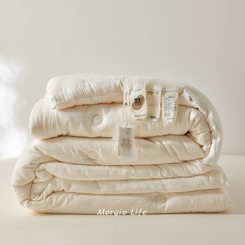 木悠A类婴幼儿柔软全棉双层纱99%大豆被芯春秋被冬被加厚子母被