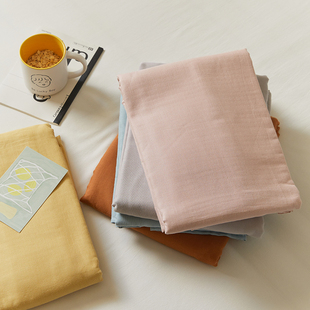 木悠母婴级a类全棉双层纱床单单件宿舍纯棉100全棉床笠保护套床罩