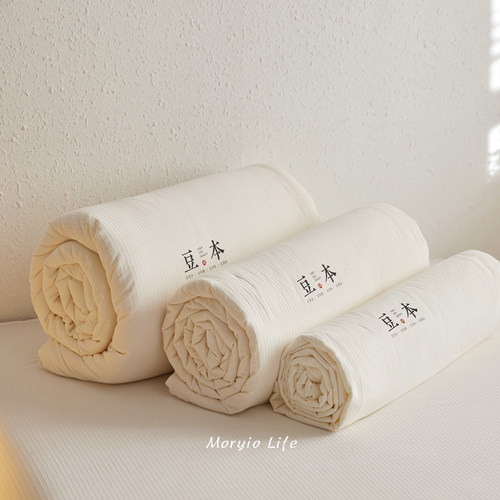 木悠全棉A类提花大豆被软糯亲肤夏被春秋被芯加厚保暖冬被子母被