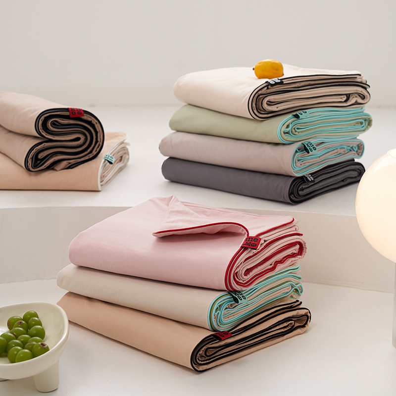 简约秋冬加厚A类全棉磨毛被套