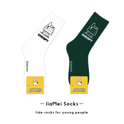 史努比小狗袜子女可爱卡通长筒袜