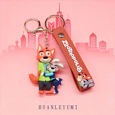 疯狂动物城狐兔CP朱迪尼克钥匙扣